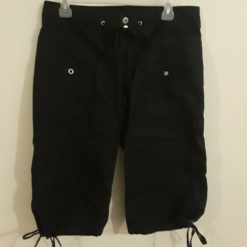 BEBOP BRAND BLACK CAPRIS